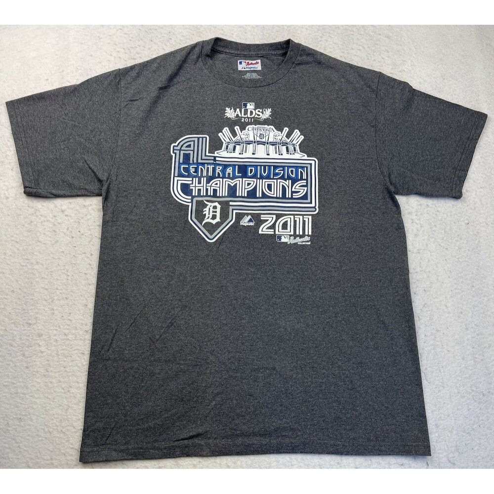 Detroit Tigers Majestic Men’s Large 2011 ALCS Division Central Champions T-shirt